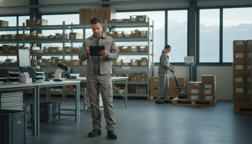 Automatische Lieferschein-Verarbeitung Industrie Bild