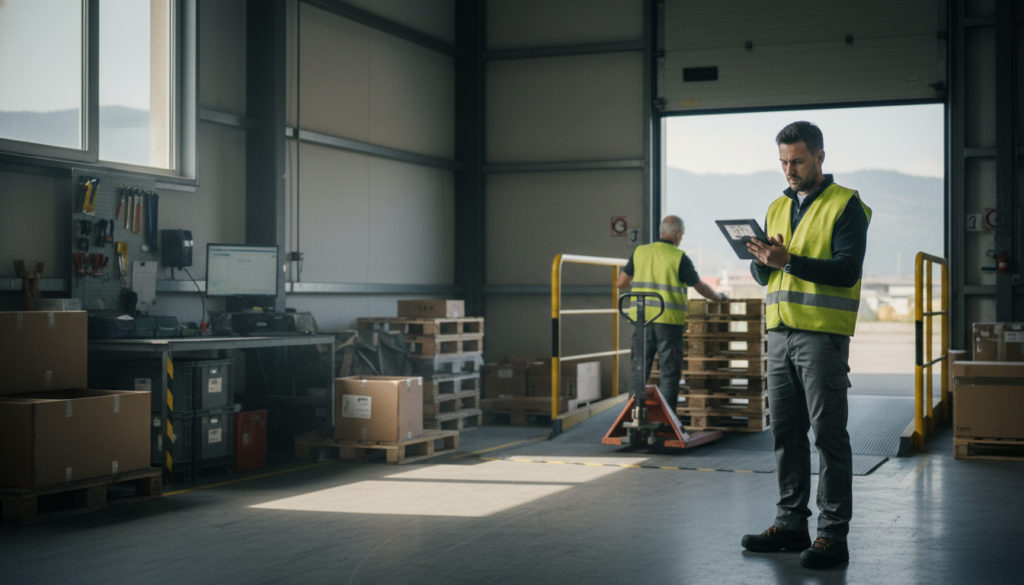 Automatische Terminvergabe Logistik in Aktion