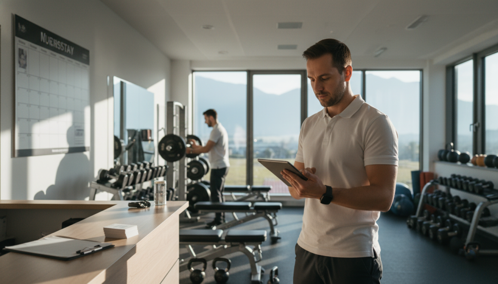 Automatische Auftragsbestätigungen im Fitnessstudio