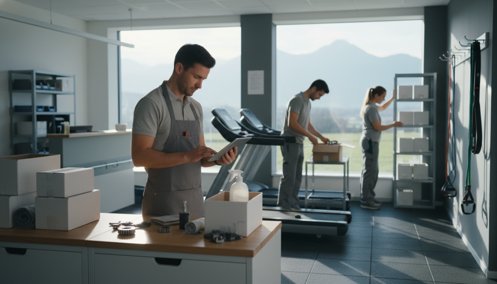 Automatische Lieferantenkommunikation im Fitnessstudio