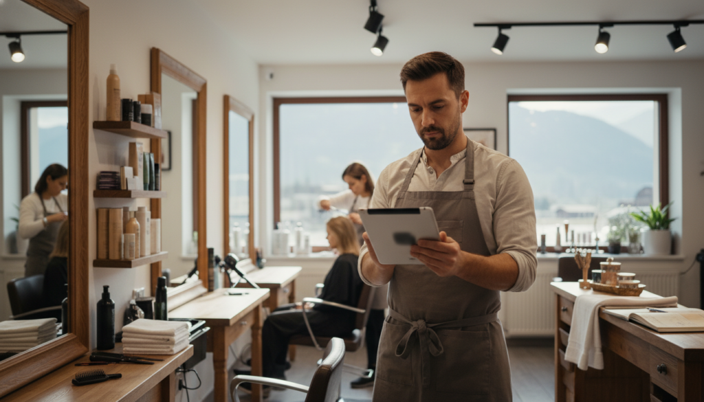 KI E-Mail-Triage Friseur Dienstleistungen