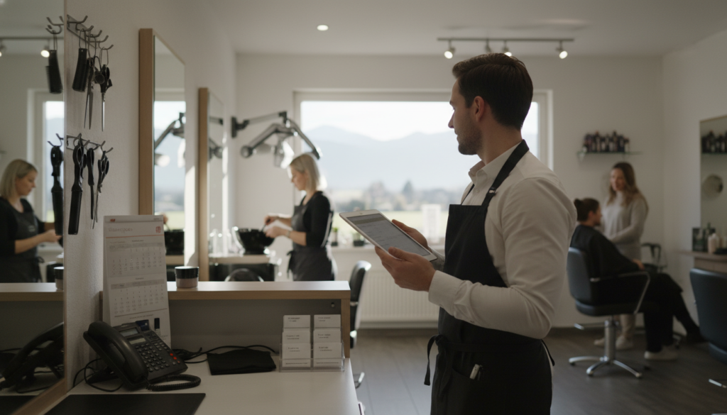 Automatische Kontaktdatenerfassung beim Friseur