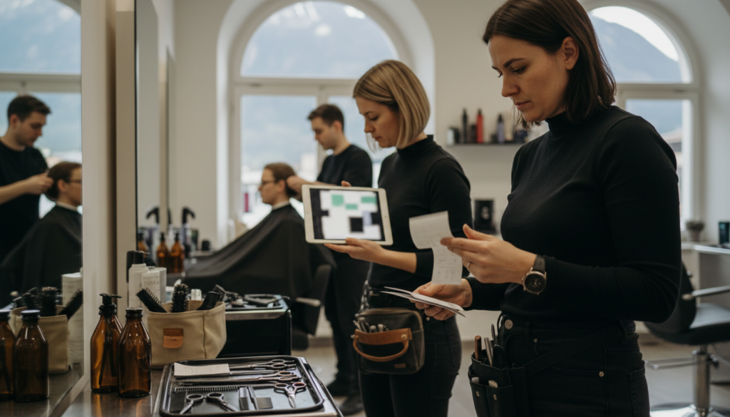 Automatische Spesenabrechnung Friseur Service