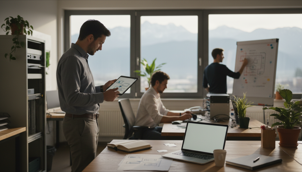 Modernes Büro der KI Agentur Rapperswil-Jona
