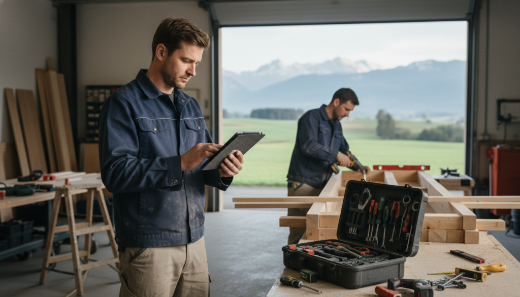 Automatische Kontaktdatenerfassung für Handwerker