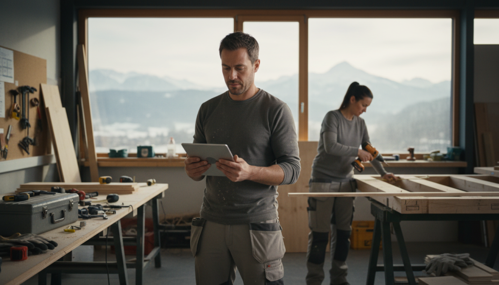 Professionelle KI Audio-Transkription für Handwerker