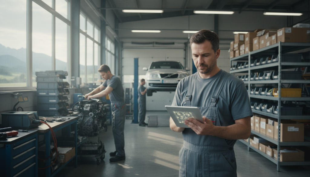 Automatische Lieferantenkommunikation Werkstatt Bild