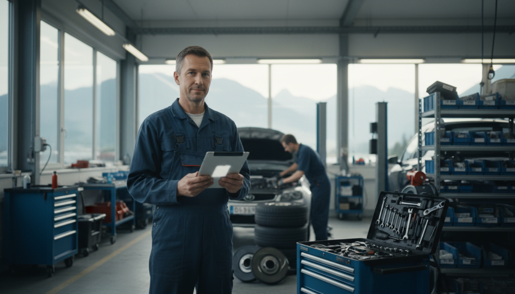 Automatische Lieferschein-Verarbeitung Autowerkstatt Bild